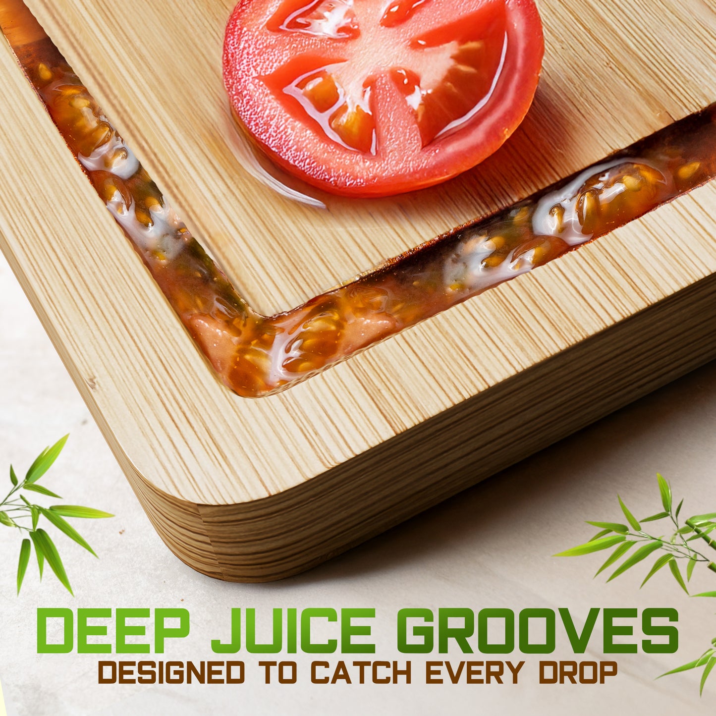 3-Piece Bamboo Cutting Board Set